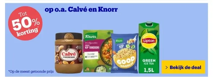 Aanbieding: Calve en Knorr