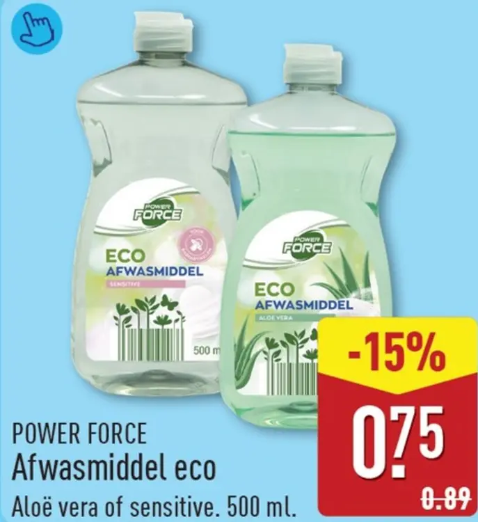 Aanbieding: POWER FORCE Afwasmiddel eco
