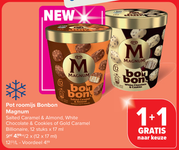 Aanbieding: Pot roomijs Bonbon Magnum