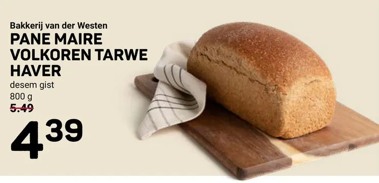 Aanbieding: Pane maire volkoren tarwe haver