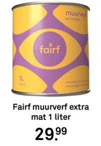 Aanbieding: Fairf muurverf extra mat