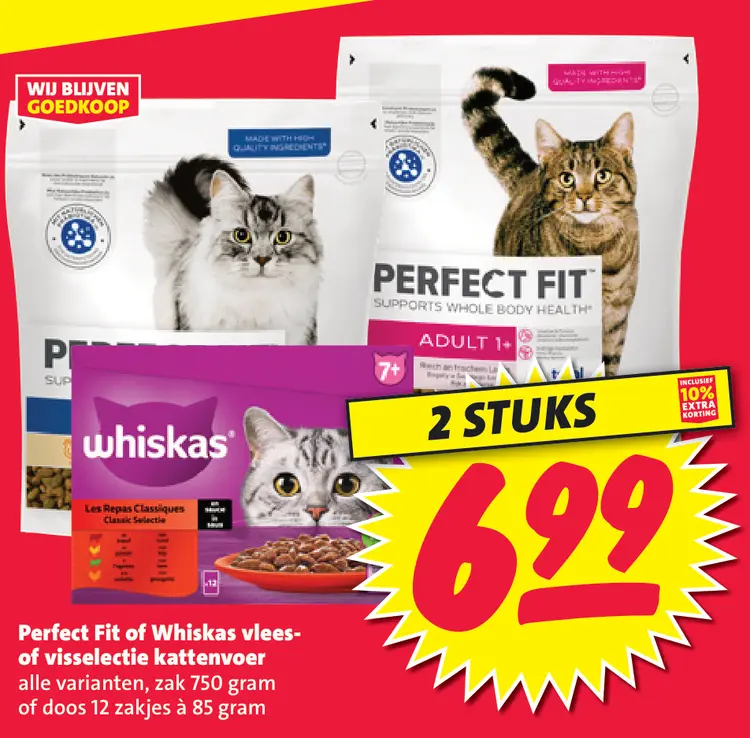Aanbieding: Vlees- of visselectie kattenvoer