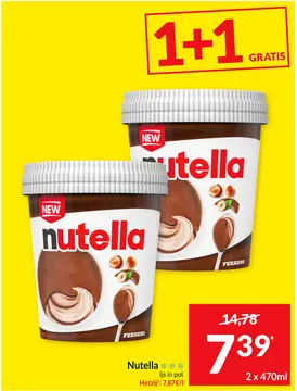 Aanbieding: Nutella