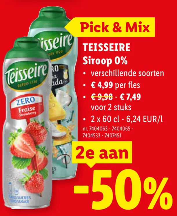 Promotie: Siroop 0%