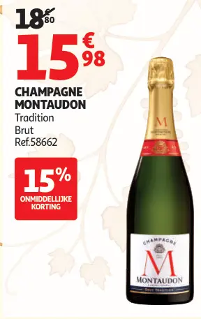 Promotie: Montaudon Champagne Tradition Brut