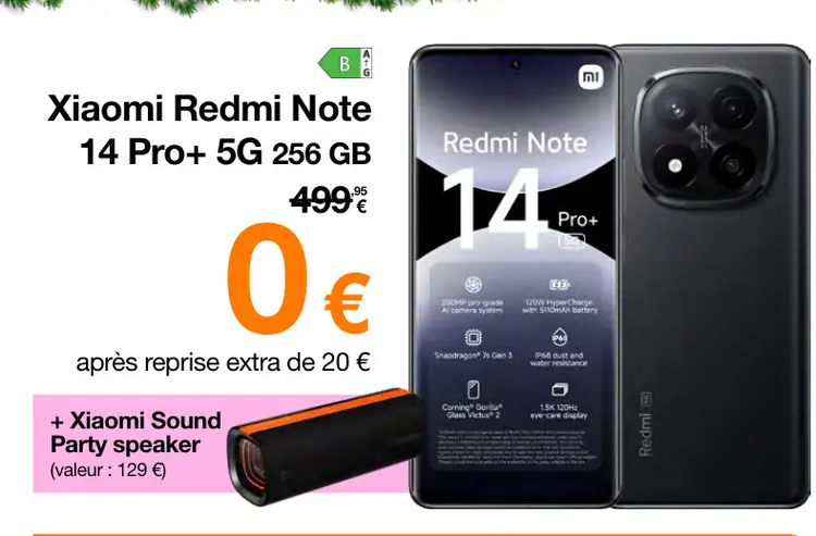 Offre: Redmi Note 14 Pro+ 5G