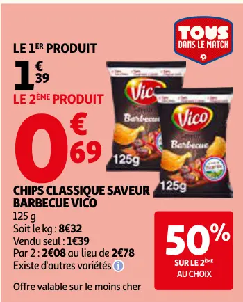 Promotie: Chips classique saveur barbecue