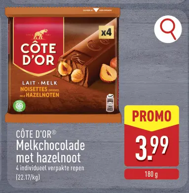 Promotie: Melkchocolade met hazelnoot