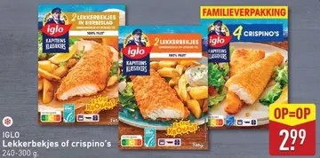 Aanbieding: Lekkerbekjes of crispino's