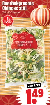Aanbieding: Roerbakgroente Chinese stijl