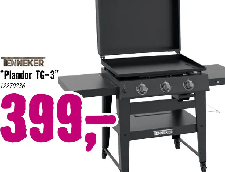 Aanbieding: TENNEKER Gasbarbecue Plandor TG-3