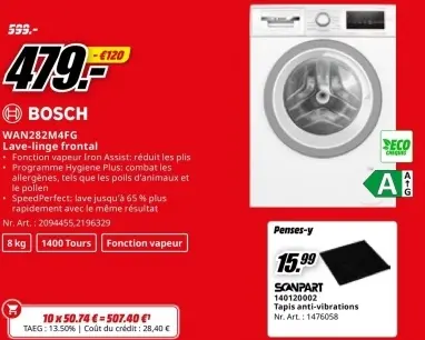 Offre: Lave-linge frontal