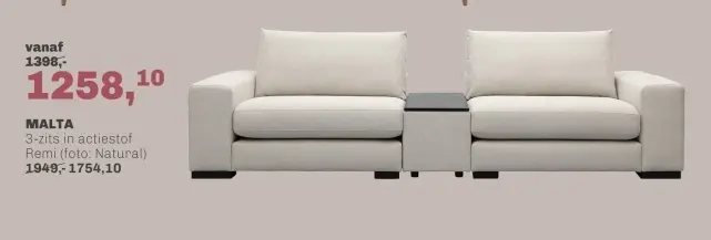Aanbieding: Malta bank met brede arm