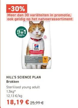 Aanbieding: HILL'S SCIENCE PLAN Brokken