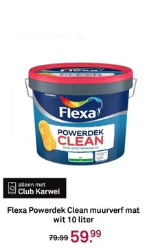 Aanbieding: Flexa Powerdek Clean muurverf mat