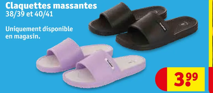 Offre: Claquettes massantes