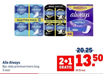 Aanbieding: Alle Always