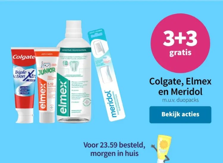 Promotie: Colgate, Elmex en Meridol
