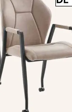 Aanbieding: Eetkamerstoel op wielen