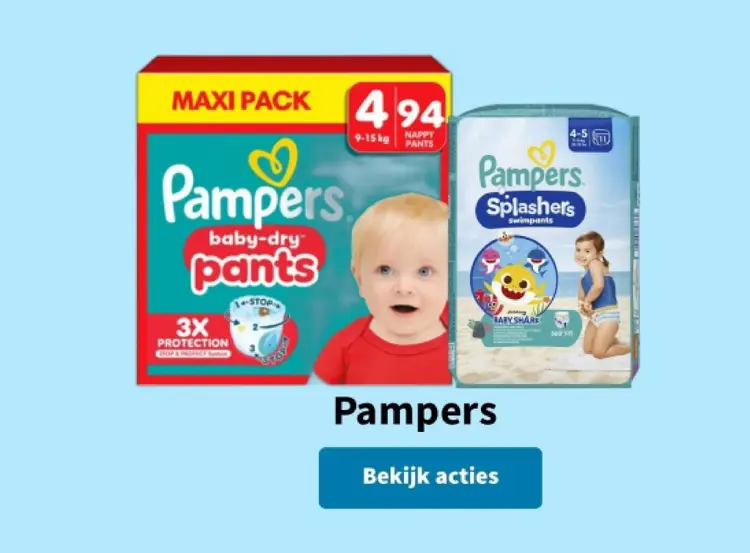 Promotie: Pampers baby-dry pants / Splashers swimpants
