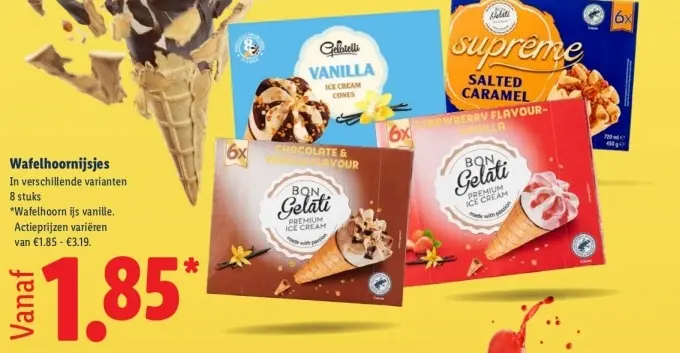 Aanbieding: Wafelhoornijsjes