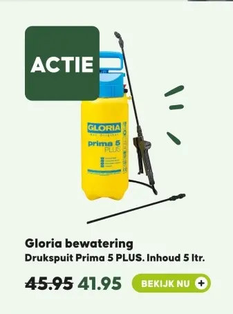 Aanbieding: Gloria bewatering Drukspuit Prima 5 PLUS