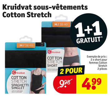 Offre: short pour femmes Cotton Stretch