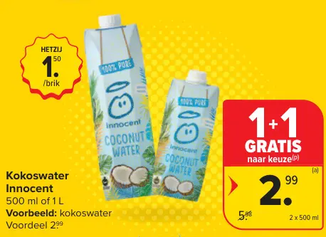 Promotie: Kokoswater