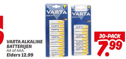 Aanbieding: Varta alkaline batterijen