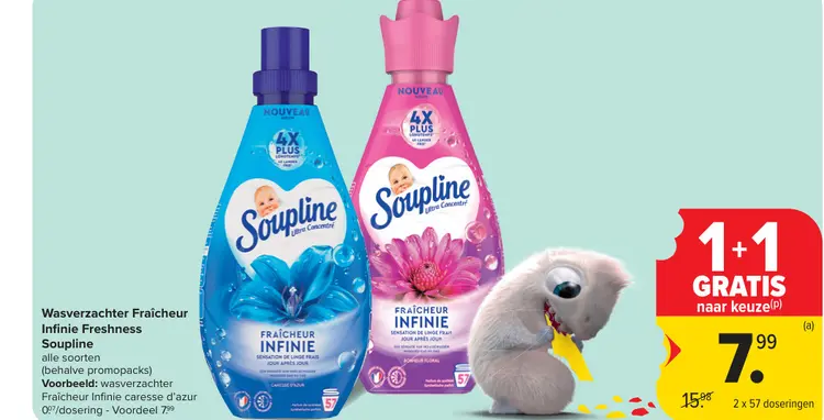 Promotie: Wasverzachter Fraîcheur Infinie Freshness