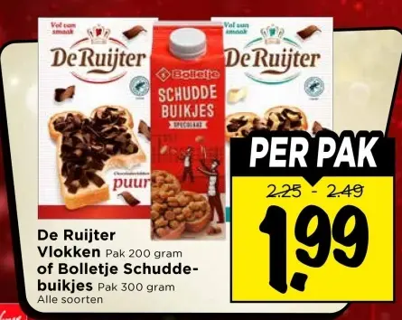 Aanbieding: Vlokken of Bolletje Schuddebuikjes