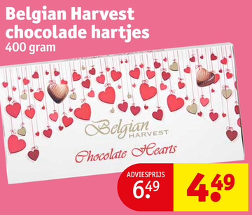 Aanbieding: Belgian Harvest chocolade hartjes