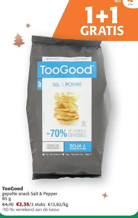 Promotie: gepofte snack Salt & Pepper