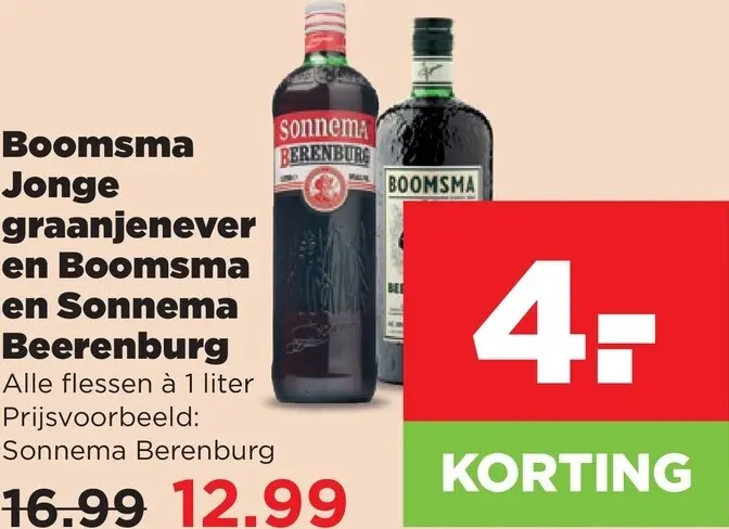 Aanbieding: Jonge graanjenever of Beerenburg