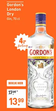 Aanbieding: Gordon's London Dry 70CL