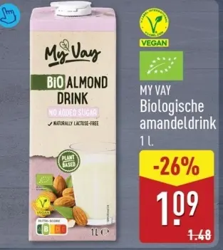 Aanbieding: Biologische amandeldrink
