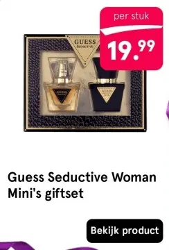 Aanbieding: Guess Seductive Woman Mini's giftset