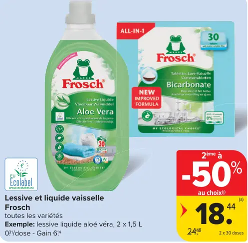 Offre: Lessive et liquide vaisselle