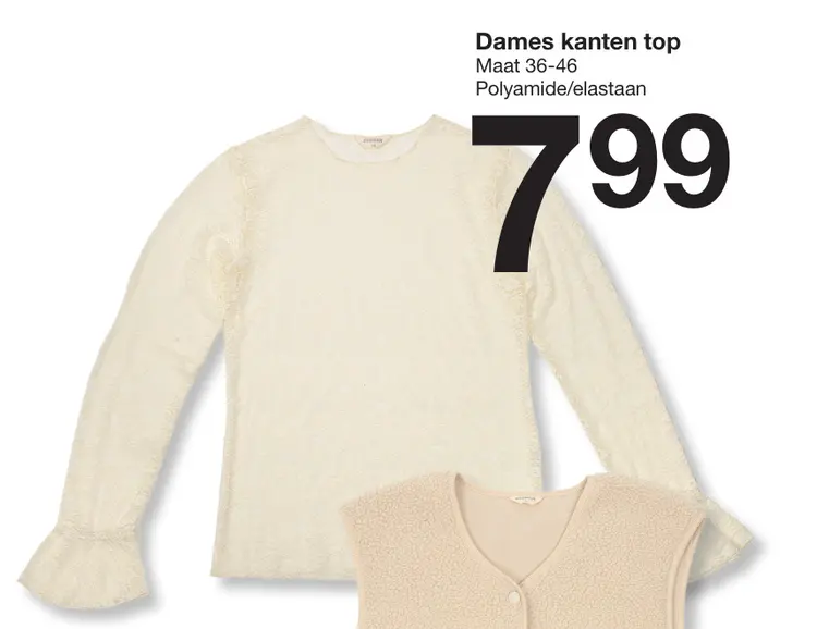 Promotie: Dames kanten top