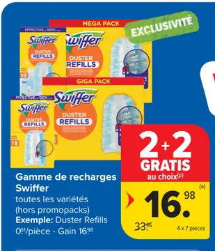 Offre: Gamme de recharges Swiffer