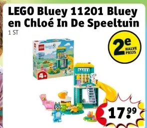 Promotie: Bluey 11201 Bluey en Chloé In De Speeltuin