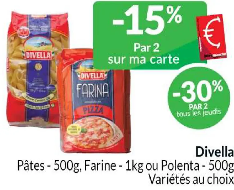 Offre: Divella Pâtes, Farine ou Polenta