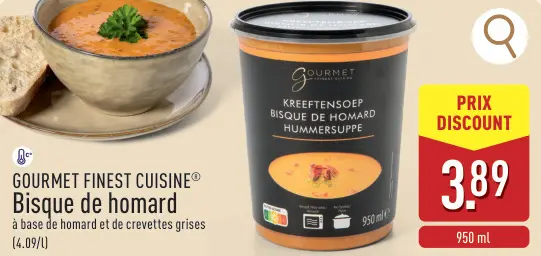 Offre: Bisque de homard