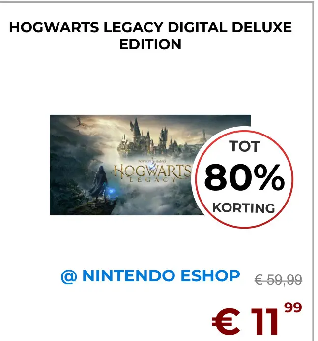 Aanbieding: Hogwarts legacy digital deluxe edition