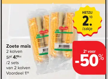 Aanbieding: Zoete maïs