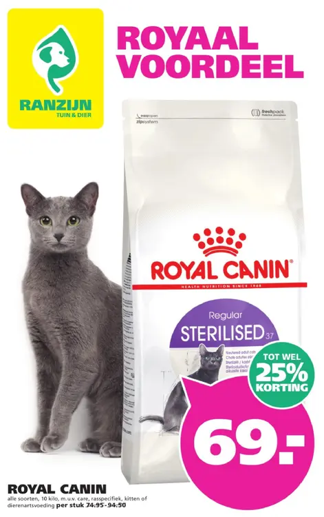 Aanbieding: Alle soorten, 10 kilo kattenvoer