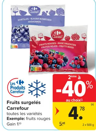 Offre: Fruits surgelés