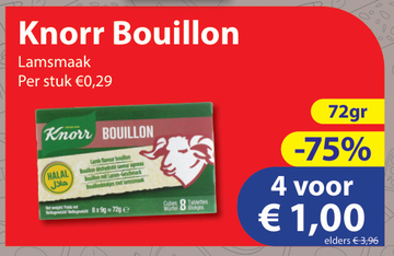 Aanbieding: Knorr Bouillon Lamsmaak