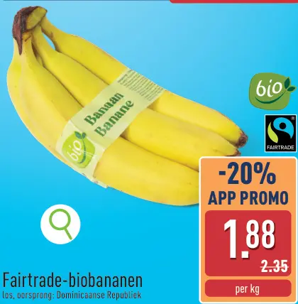 Promotie: Fairtrade-biobananen