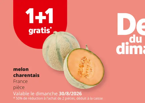 Offre: melon charentais